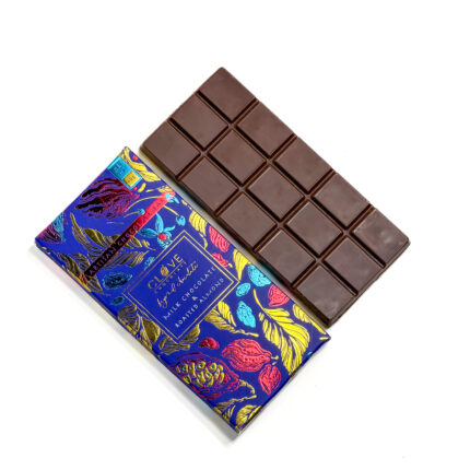 Milk Chocolate Bar with Roasted Almond – 60g