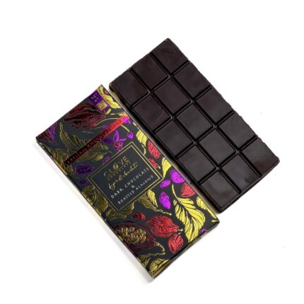 Dark Chocolate Bar with Roasted Almonds – 60g