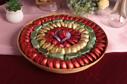 Wedding Chocolate Daala – Assorted Chocolates on Bamboo Tray